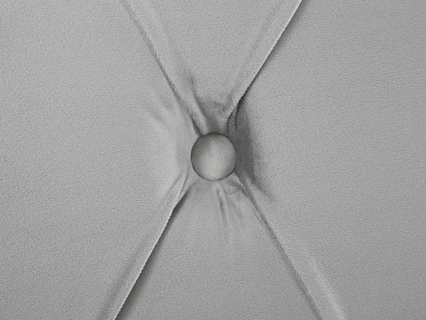 Clearance Welur AVALLON 180 x 200 cm Szary Łóżka Wodne|Łóżka Podwójne