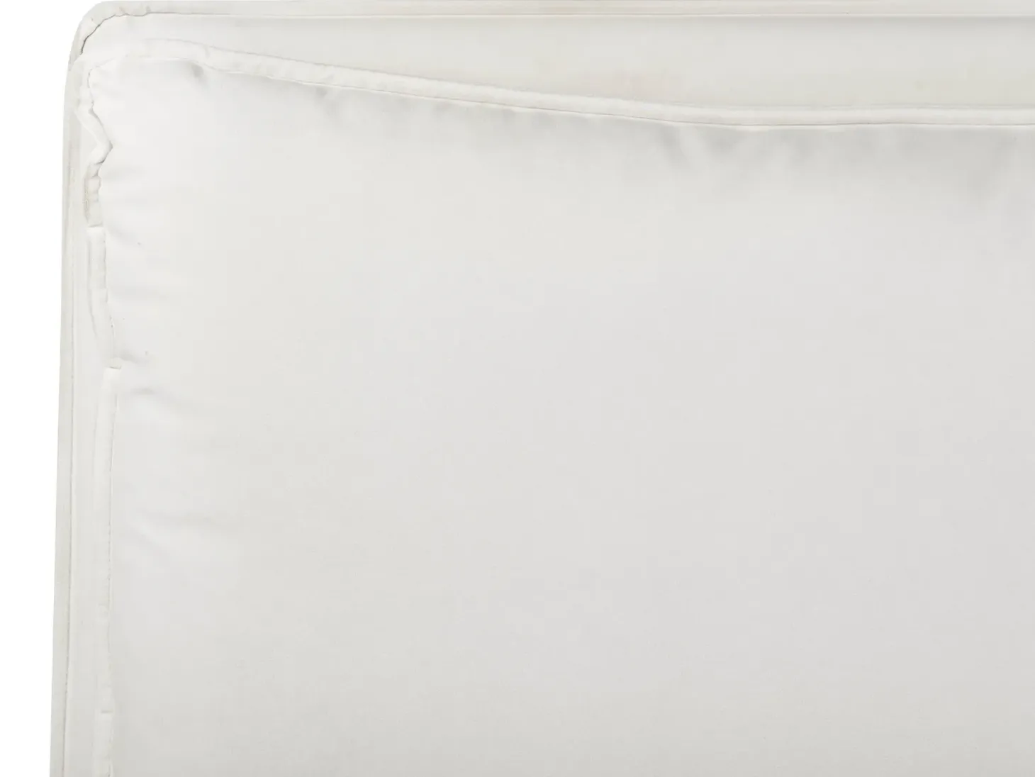 Clearance Welur BAJONNA 180 x 200 cm Złamana biel Łóżka Wodne|Łóżka Tapicerowane
