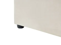 Clearance Welur LAVAUR 180 x 200 cm Złamana biel Łóżka Wodne|Łóżka Podwójne