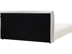 Clearance Welur LAVAUR 180 x 200 cm Złamana biel Łóżka Wodne|Łóżka Podwójne