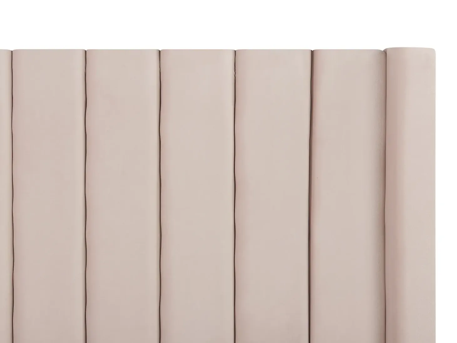 Hot NOYERS Welur Pastelowy róż 180 x 200 cm Łóżka Z Pojemnikiem|Łóżka Wodne