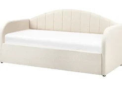 Discount Łóżko wysuwane Boucle EYBURIE 90 x 200 cm Jasno Łóżka Wysuwane I Dzienne|Wszystkie Łóżka