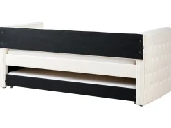 Online Łóżko wysuwane Boucle GASSIN 90 x 200 cm Złamana biel Dzieci Łóżka Wysuwane I Dzienne|Wszystkie Meble I Akcesoria Dziecięce