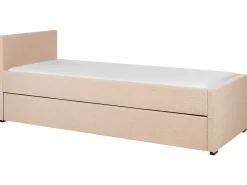 Online Łóżko wysuwane Boucle MARMANDE 80 x 200 cm Brzoskwiniowy Łóżka Wysuwane I Dzienne|Wszystkie Łóżka
