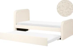 Clearance Łóżko wysuwane Boucle RAYSSAC 90 x 200 cm Jasno Dzieci Łóżka Wysuwane I Dzienne|Wszystkie Meble I Akcesoria Dziecięce
