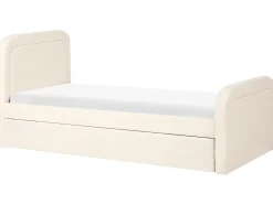 Clearance Łóżko wysuwane Boucle RAYSSAC 90 x 200 cm Jasno Dzieci Łóżka Wysuwane I Dzienne|Wszystkie Meble I Akcesoria Dziecięce