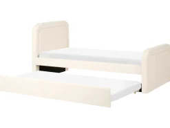 Clearance Łóżko wysuwane Boucle RAYSSAC 90 x 200 cm Jasno Dzieci Łóżka Wysuwane I Dzienne|Wszystkie Meble I Akcesoria Dziecięce