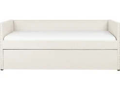Sale Łóżko wysuwane Boucle TROYES 90 x 200 cm Jasno Łóżka Wysuwane I Dzienne|Wszystkie Łóżka