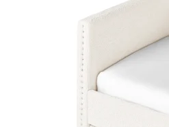 Sale Łóżko wysuwane Boucle TROYES 90 x 200 cm Jasno Łóżka Wysuwane I Dzienne|Wszystkie Łóżka