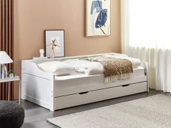 Online Łóżko wysuwane Drewno sosnowe EDERN 90 x 200 cm Łóżka Wysuwane I Dzienne|Wszystkie Łóżka