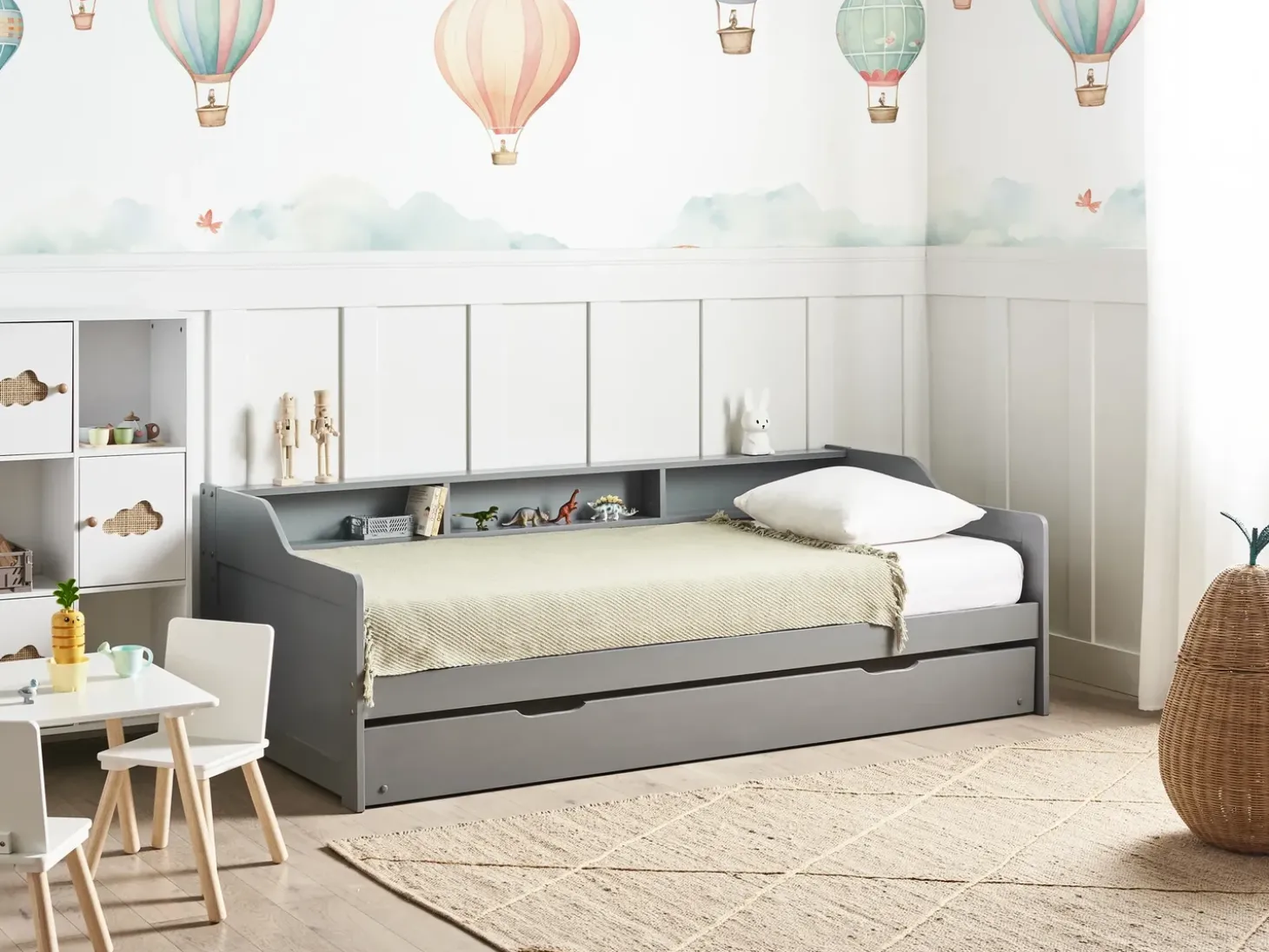 Clearance Łóżko wysuwane Drewno sosnowe EDERN 90 x 200 cm Łóżka Wysuwane I Dzienne|Wszystkie Łóżka
