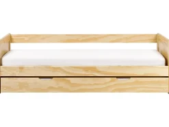 Online Łóżko wysuwane Drewno sosnowe GRAVELINES 90 x 200 cm Jasno Dzieci Łóżka Wysuwane I Dzienne|Łóżka Drewniane