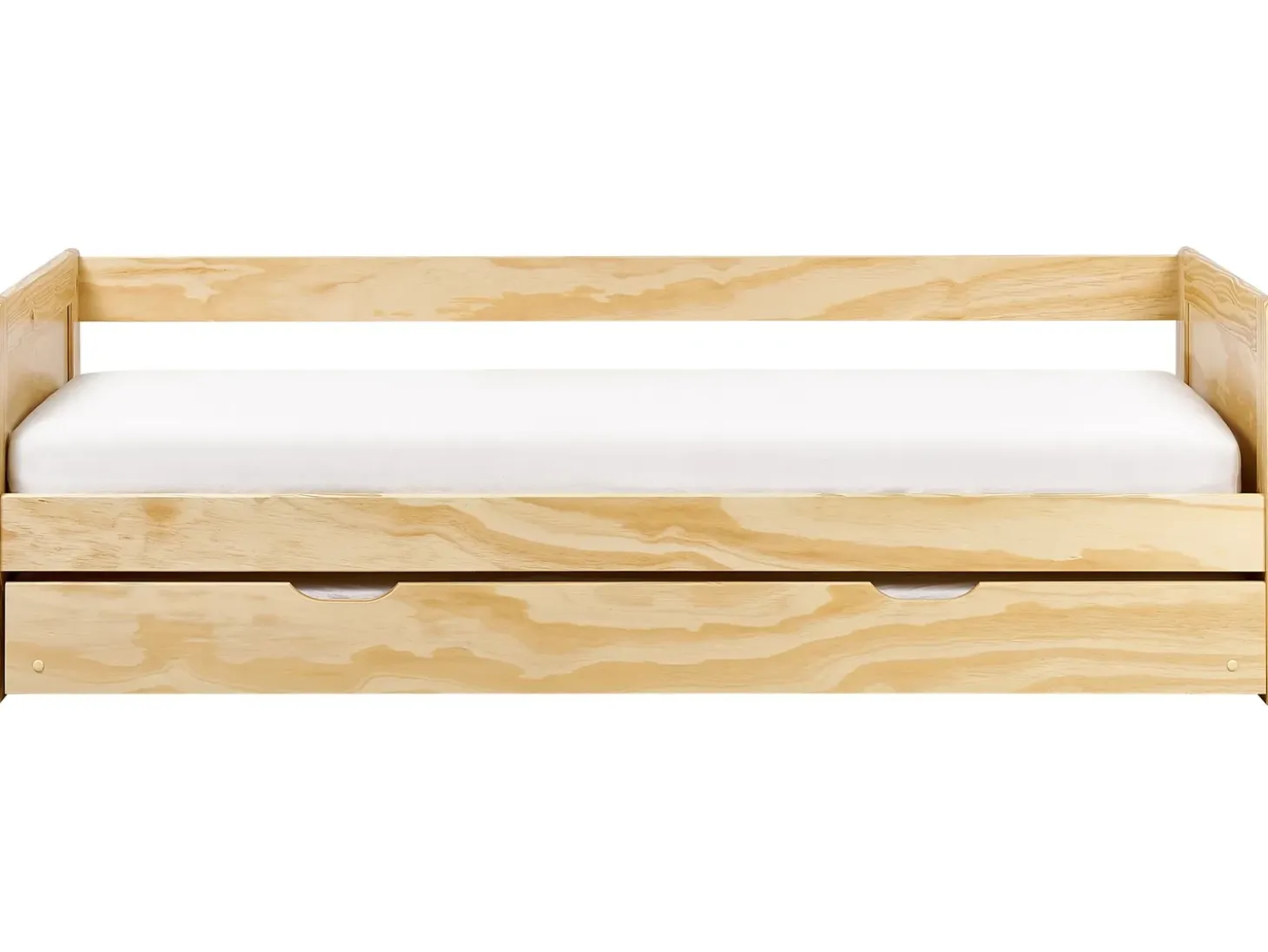 Online Łóżko wysuwane Drewno sosnowe GRAVELINES 90 x 200 cm Jasno Dzieci Łóżka Wysuwane I Dzienne|Łóżka Drewniane