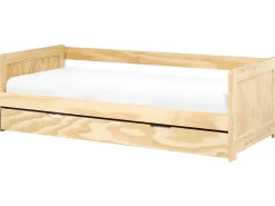 Online Łóżko wysuwane Drewno sosnowe GRAVELINES 90 x 200 cm Jasno Dzieci Łóżka Wysuwane I Dzienne|Łóżka Drewniane