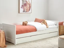 Best Łóżko wysuwane Drewno sosnowe GRAVELINES 90 x 200 cm Dzieci Łóżka Wysuwane I Dzienne|Łóżka Drewniane
