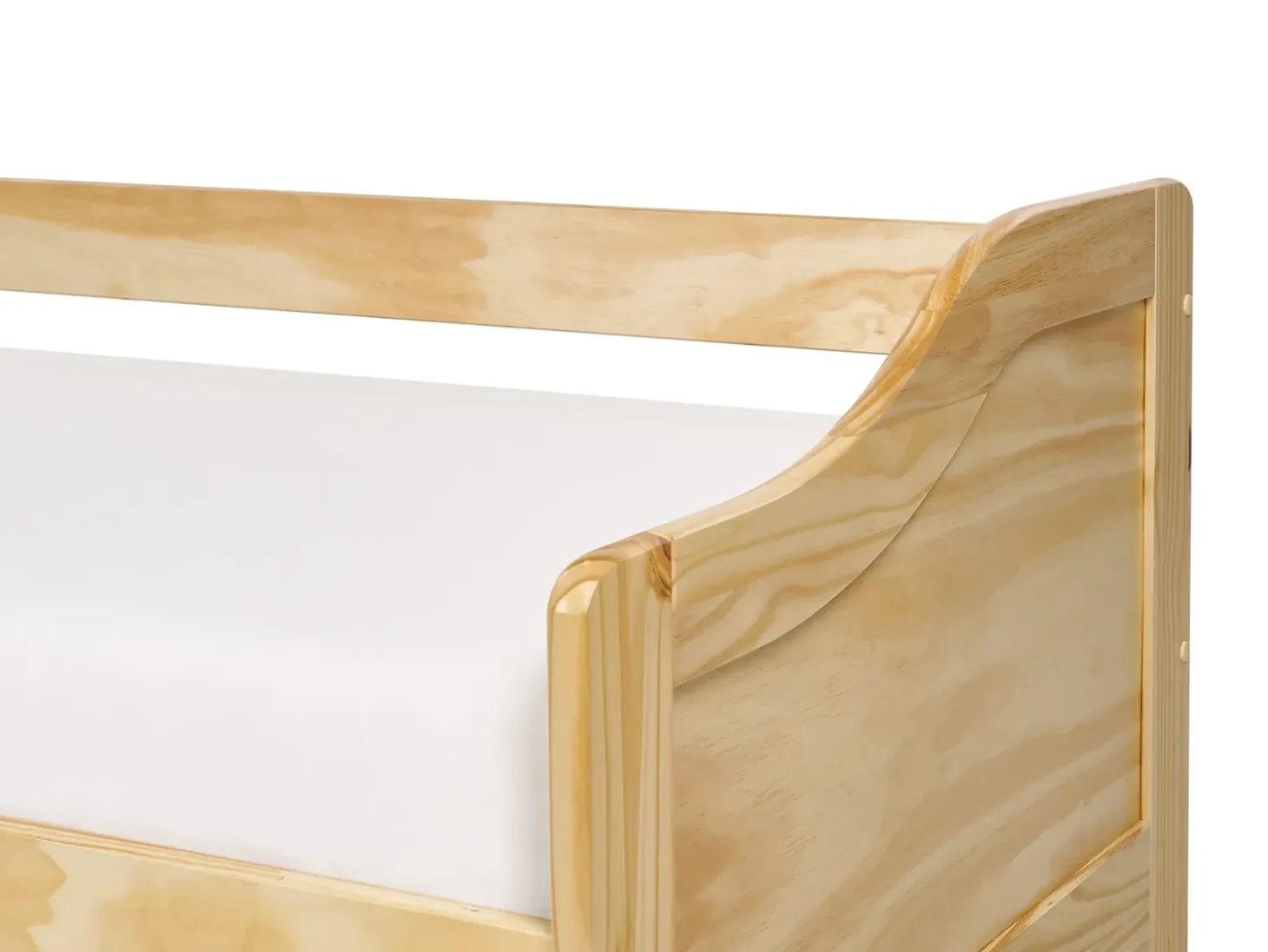 Online Łóżko wysuwane Drewno sosnowe LUNERAY 90 x 200 cm Jasno Dzieci Łóżka Wysuwane I Dzienne|Łóżka Drewniane