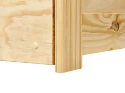 Online Łóżko wysuwane Drewno sosnowe LUNERAY 90 x 200 cm Jasno Dzieci Łóżka Wysuwane I Dzienne|Łóżka Drewniane