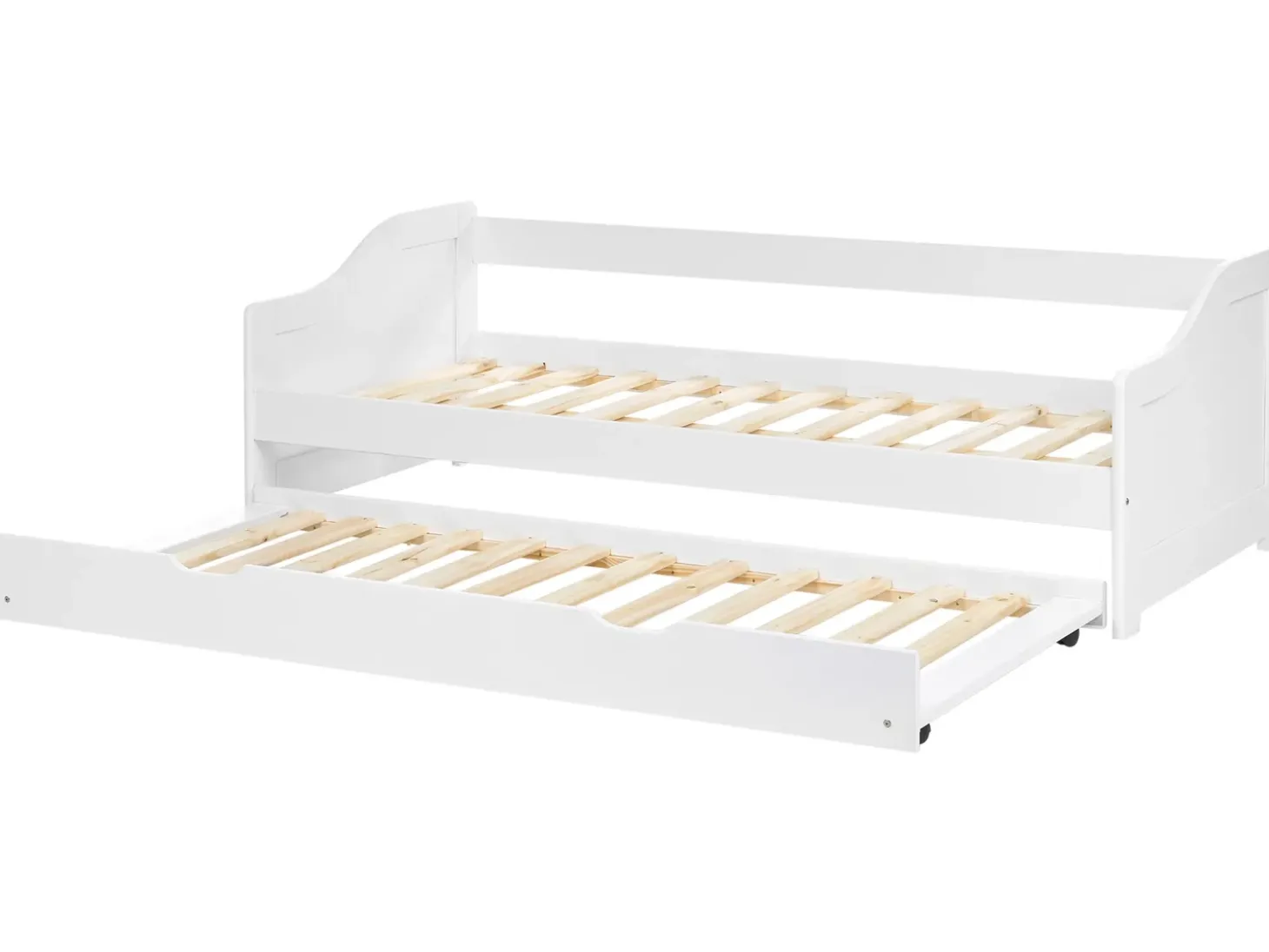 Clearance Łóżko wysuwane Drewno sosnowe LUNERAY 90 x 200 cm Dzieci Łóżka Wysuwane I Dzienne|Łóżka Drewniane