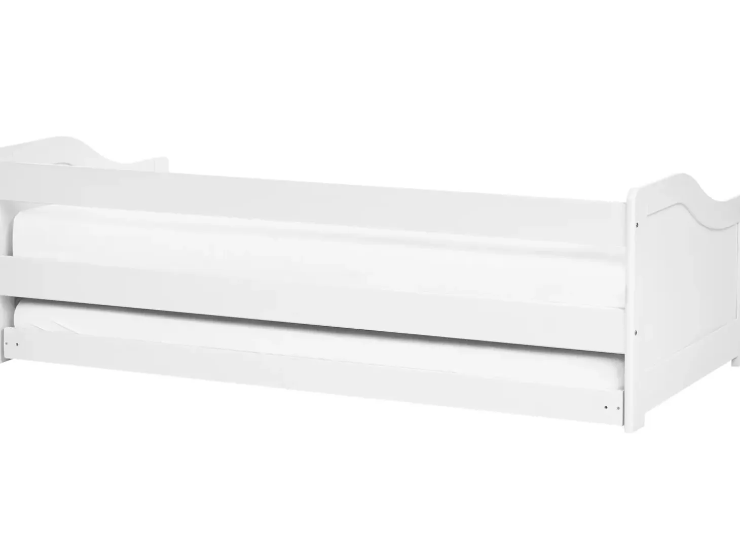 Clearance Łóżko wysuwane Drewno sosnowe LUNERAY 90 x 200 cm Dzieci Łóżka Wysuwane I Dzienne|Łóżka Drewniane