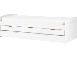 New Łóżko wysuwane Drewno sosnowe PETIVILLE 90 x 200 cm Dzieci Łóżka Wysuwane I Dzienne|Łóżka Drewniane