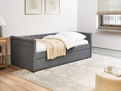 Best Łóżko wysuwane LIBOURNE 90 x 200 cm Ciemno Łóżka Wysuwane I Dzienne|Wszystkie Łóżka