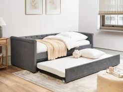 Best Łóżko wysuwane LIBOURNE 90 x 200 cm Ciemno Łóżka Wysuwane I Dzienne|Wszystkie Łóżka