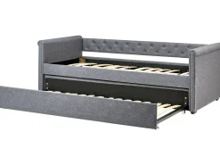 Best Łóżko wysuwane LIBOURNE 90 x 200 cm Ciemno Łóżka Wysuwane I Dzienne|Wszystkie Łóżka