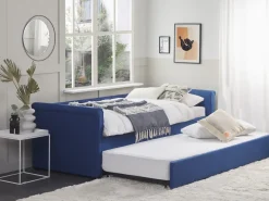 Discount Łóżko wysuwane LIBOURNE 80 x 200 cm Granatowy Łóżka Wysuwane I Dzienne|Wszystkie Łóżka