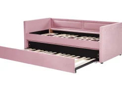 Discount Łóżko wysuwane Sztruks MIMIZAN 90 x 200 cm Dzieci Łóżka Wysuwane I Dzienne|Wszystkie Meble I Akcesoria Dziecięce