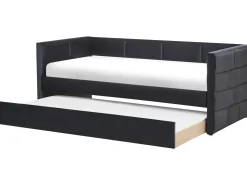 New Łóżko wysuwane Welur CHAVONNE 90 x 200 cm Łóżka Wysuwane I Dzienne|Wszystkie Łóżka