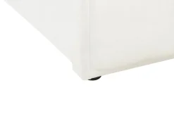 New Łóżko wysuwane Welur CHAVONNE 90 x 200 cm Złamana biel Łóżka Wysuwane I Dzienne|Wszystkie Łóżka