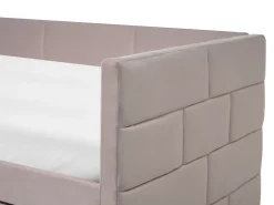 Discount Łóżko wysuwane Welur CHAVONNE 90 x 200 cm Jasno Dzieci Łóżka Wysuwane I Dzienne|Wszystkie Meble I Akcesoria Dziecięce