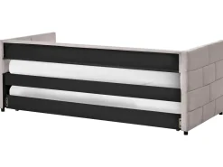 Discount Łóżko wysuwane Welur CHAVONNE 90 x 200 cm Jasno Dzieci Łóżka Wysuwane I Dzienne|Wszystkie Meble I Akcesoria Dziecięce