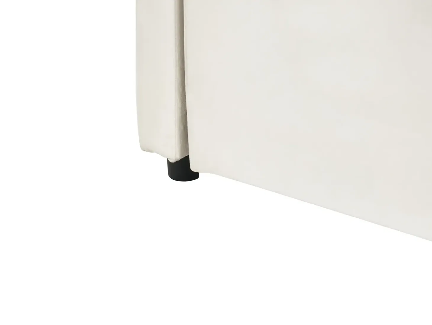 New Łóżko wysuwane Welur CHAVONNE 90 x 200 cm Złamana biel Łóżka Wysuwane I Dzienne|Wszystkie Łóżka