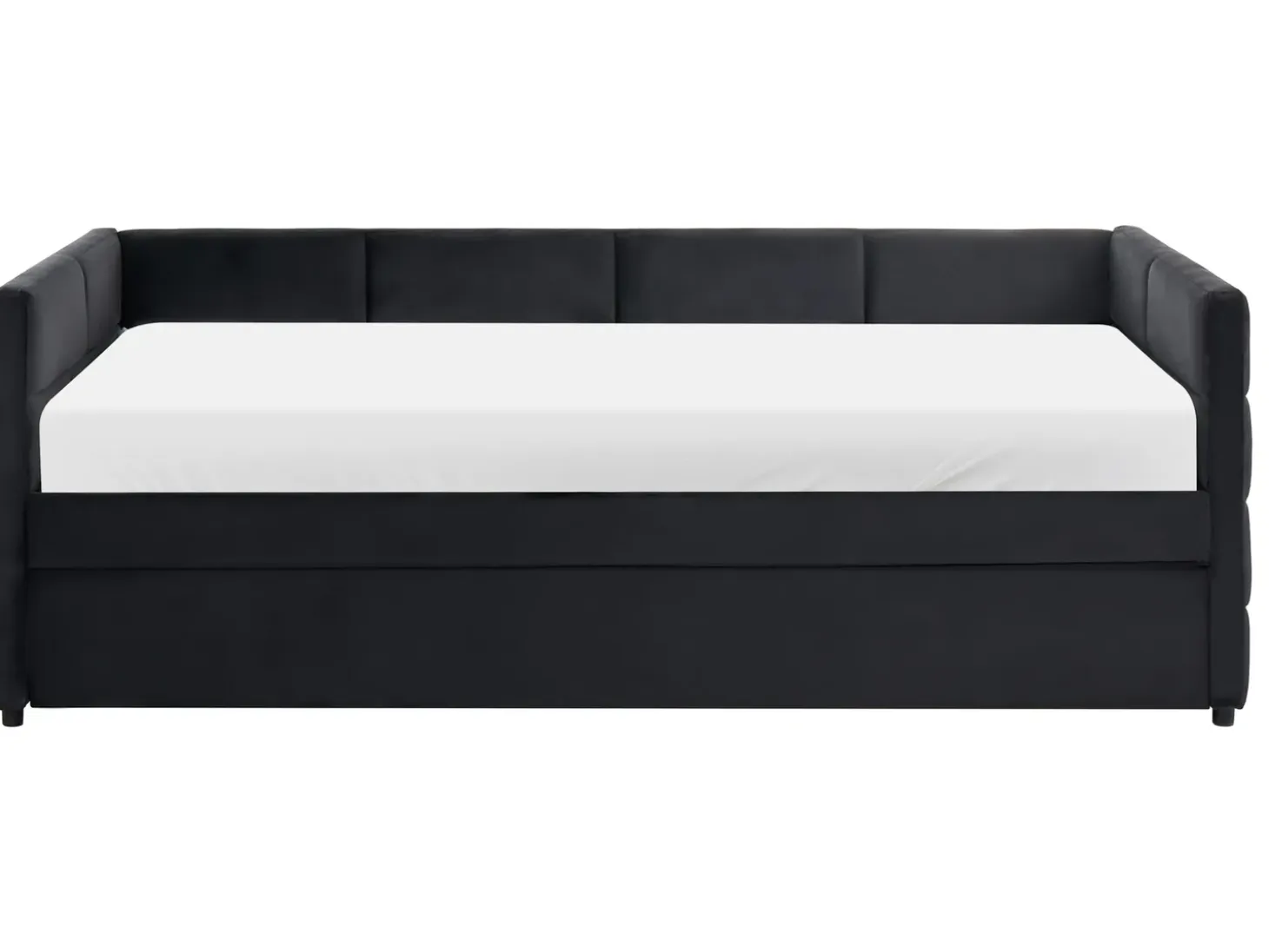 Outlet Łóżko wysuwane Welur CHAVONNE 90 x 200 cm Łóżka Wysuwane I Dzienne|Wszystkie Łóżka