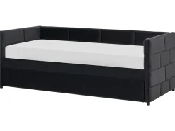 Outlet Łóżko wysuwane Welur CHAVONNE 90 x 200 cm Łóżka Wysuwane I Dzienne|Wszystkie Łóżka