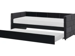 Outlet Łóżko wysuwane Welur CHAVONNE 90 x 200 cm Łóżka Wysuwane I Dzienne|Wszystkie Łóżka