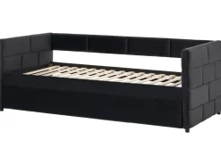 Outlet Łóżko wysuwane Welur CHAVONNE 90 x 200 cm Łóżka Wysuwane I Dzienne|Wszystkie Łóżka