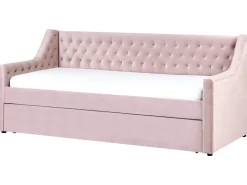 Clearance Łóżko wysuwane Welur MONTARGIS 90 x 200 cm Dzieci Łóżka Wysuwane I Dzienne|Wszystkie Meble I Akcesoria Dziecięce