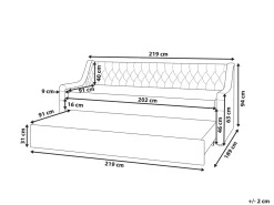 Clearance Łóżko wysuwane Welur MONTARGIS 90 x 200 cm Dzieci Łóżka Wysuwane I Dzienne|Wszystkie Meble I Akcesoria Dziecięce