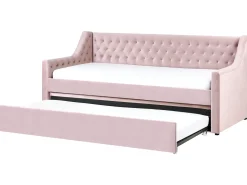 Clearance Łóżko wysuwane Welur MONTARGIS 90 x 200 cm Dzieci Łóżka Wysuwane I Dzienne|Wszystkie Meble I Akcesoria Dziecięce