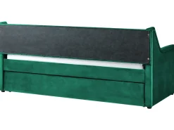 Best Łóżko wysuwane Welur MONTARGIS 90 x 200 cm Szmaragdowy Łóżka Wysuwane I Dzienne|Wszystkie Łóżka