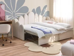 Best Welur POLIGNAC 90 x 200 cm Jasno Dzieci Łóżka Wysuwane I Dzienne|Wszystkie Meble I Akcesoria Dziecięce