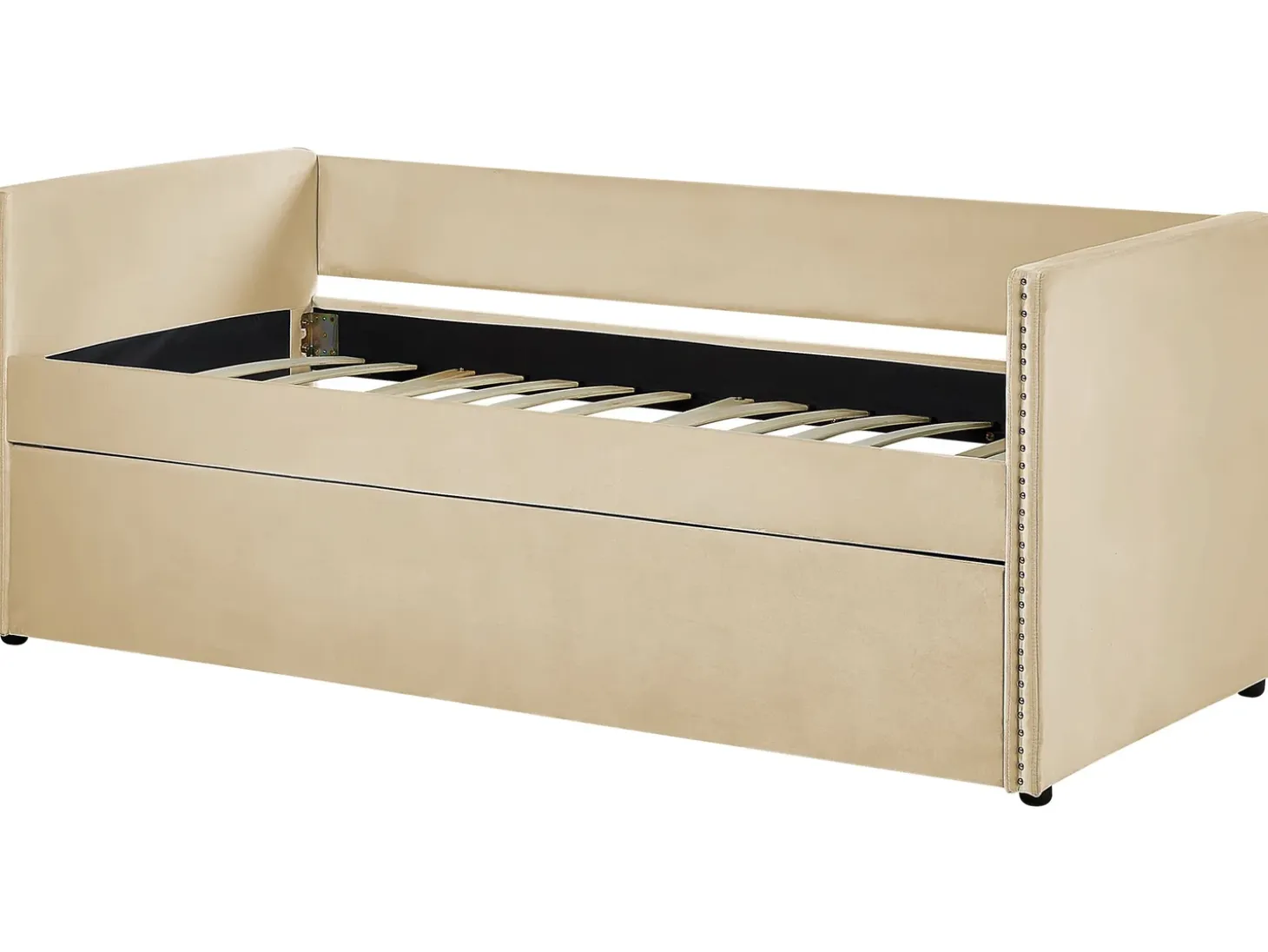 Discount Łóżko wysuwane Welur TROYES 90 x 200 cm Łóżka Wysuwane I Dzienne|Wszystkie Łóżka