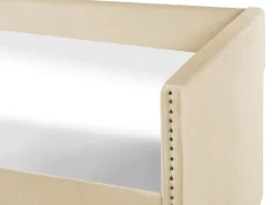 Discount Łóżko wysuwane Welur TROYES 90 x 200 cm Łóżka Wysuwane I Dzienne|Wszystkie Łóżka