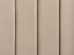 NOYERS Welur 180 x 200 cm Łóżka Tapicerowane|Łóżka Podwójne