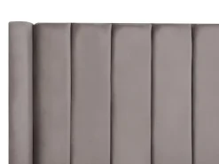 New NOYERS Welur 160 x 200 cm Łóżka Tapicerowane|Łóżka Podwójne
