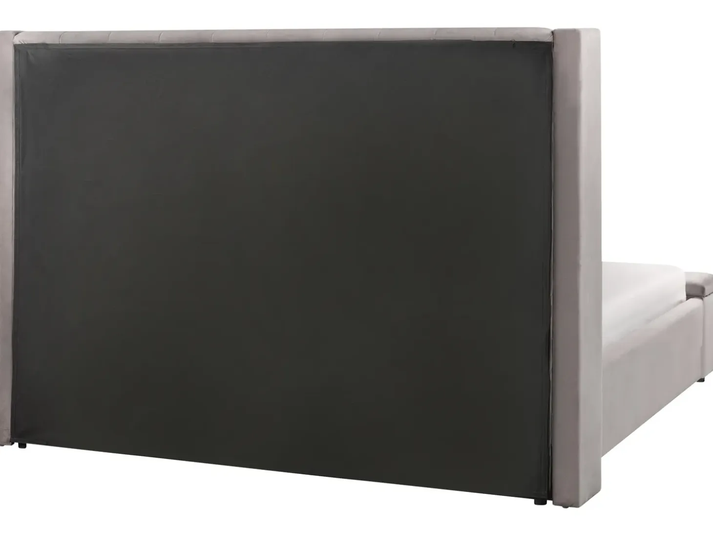 New NOYERS Welur 160 x 200 cm Łóżka Tapicerowane|Łóżka Podwójne