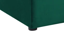 Sale NOYERS Welur Szmaragdowy 140 x 200 cm Łóżka Tapicerowane|Łóżka Podwójne