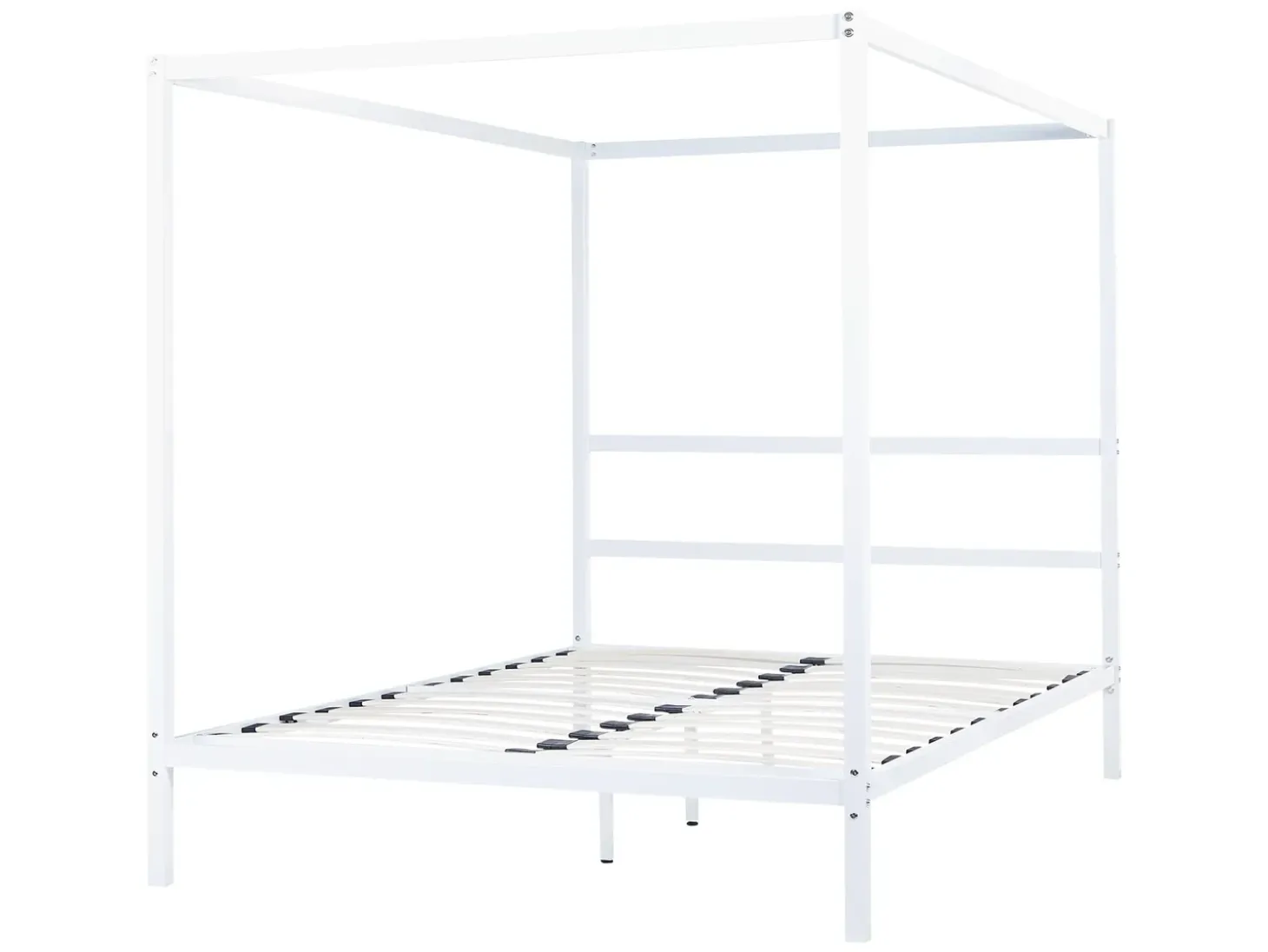 Clearance Łóżko z baldachimem Metal LESTARDS 160 x 200 cm Łóżka Metalowe|Łóżka Podwójne